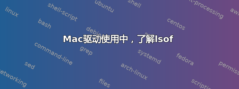 Mac驱动使用中，了解lsof