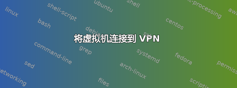 将虚拟机连接到 VPN