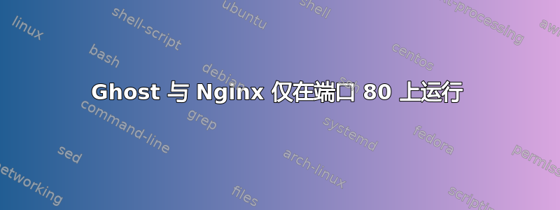 Ghost 与 Nginx 仅在端口 80 上运行