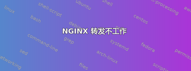 NGINX 转发不工作