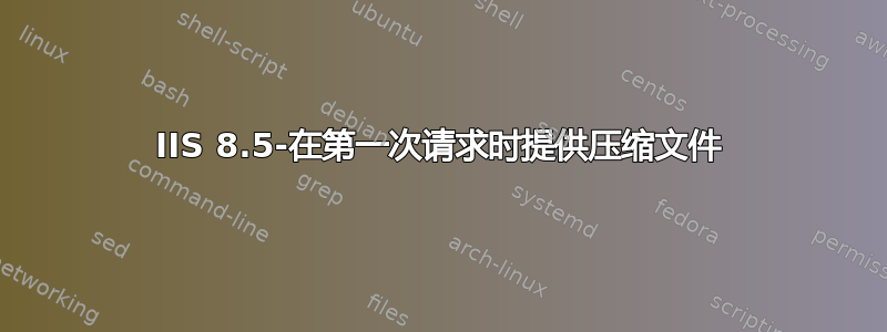 IIS 8.5-在第一次请求时提供压缩文件