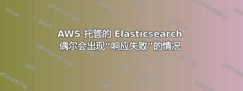 AWS 托管的 Elasticsearch 偶尔会出现“响应失败”的情况