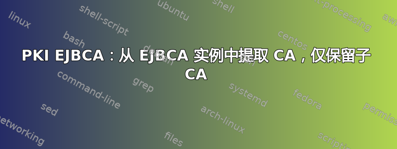 PKI EJBCA：从 EJBCA 实例中提取 CA，仅保留子 CA