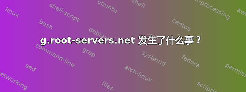 g.root-servers.net 发生了什么事？