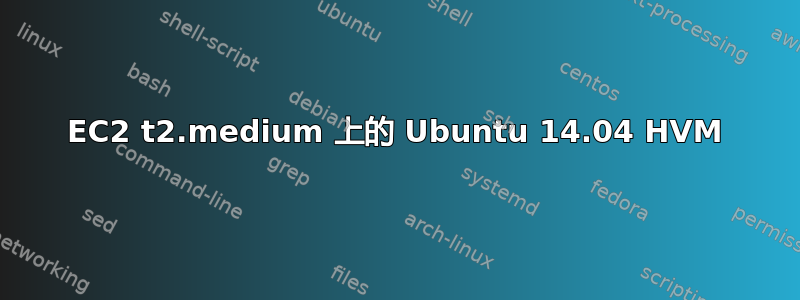 EC2 t2.medium 上的 Ubuntu 14.04 HVM