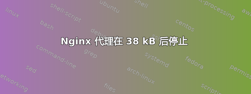 Nginx 代理在 38 kB 后停止