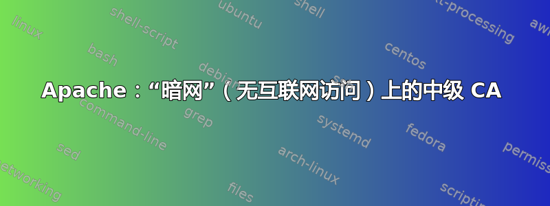 Apache：“暗网”（无互联网访问）上的中级 CA