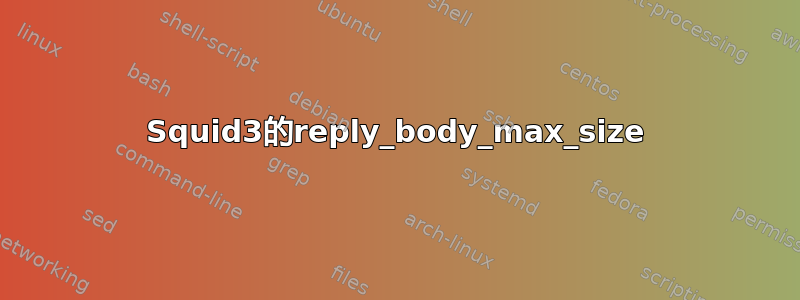 Squid3的reply_body_max_size