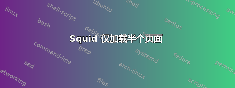 Squid 仅加载半个页面