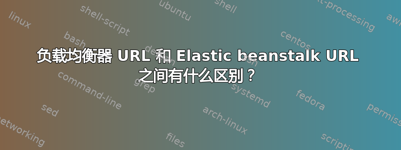 负载均衡器 URL 和 Elastic beanstalk URL 之间有什么区别？