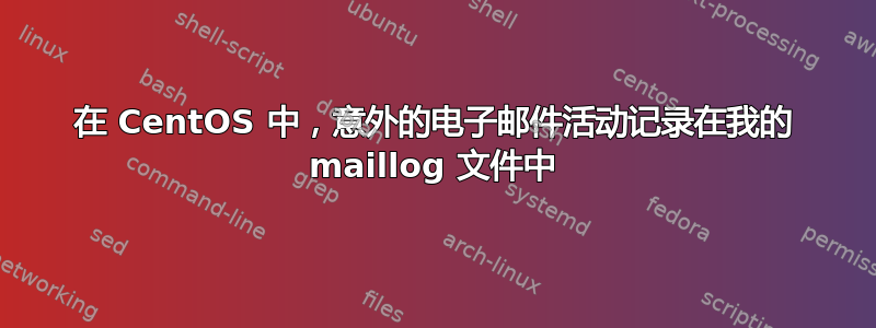 在 CentOS 中，意外的电子邮件活动记录在我的 maillog 文件中