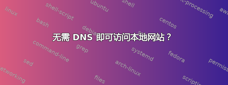 无需 DNS 即可访问本地网站？