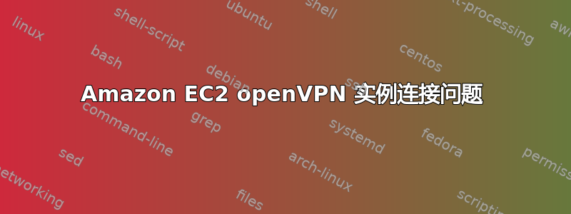 Amazon EC2 openVPN 实例连接问题