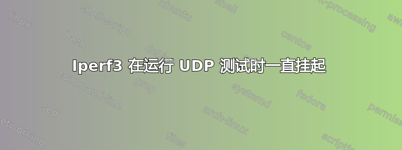 Iperf3 在运行 UDP 测试时一直挂起