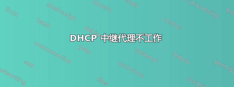 DHCP 中继代理不工作