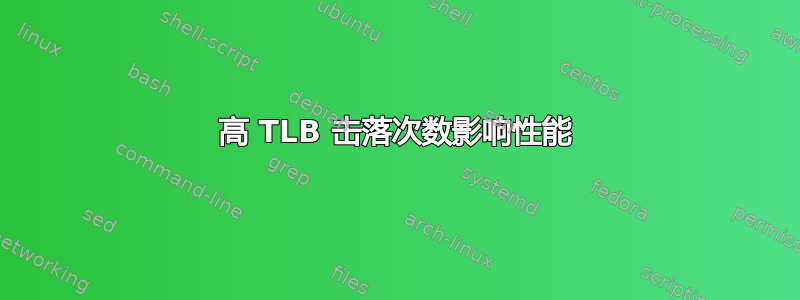 高 TLB 击落次数影响性能