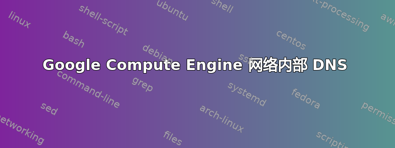 Google Compute Engine 网络内部 DNS