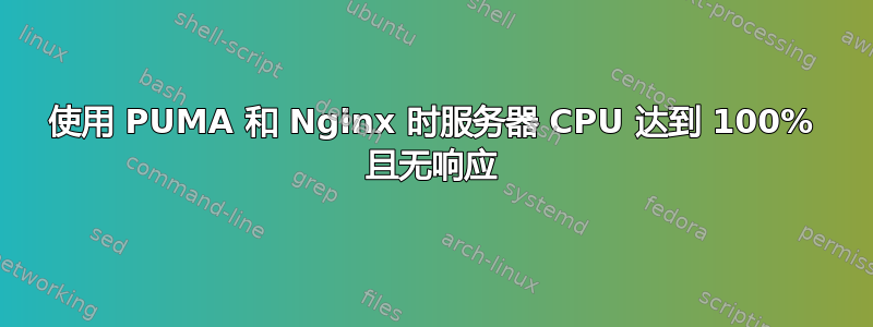 使用 PUMA 和 Nginx 时服务器 CPU 达到 100% 且无响应