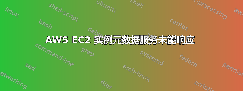 AWS EC2 实例元数据服务未能响应