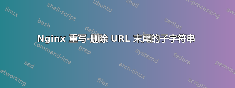 Nginx 重写-删除 URL 末尾的子字符串