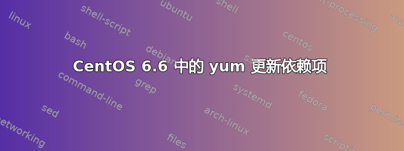 CentOS 6.6 中的 yum 更新依赖项