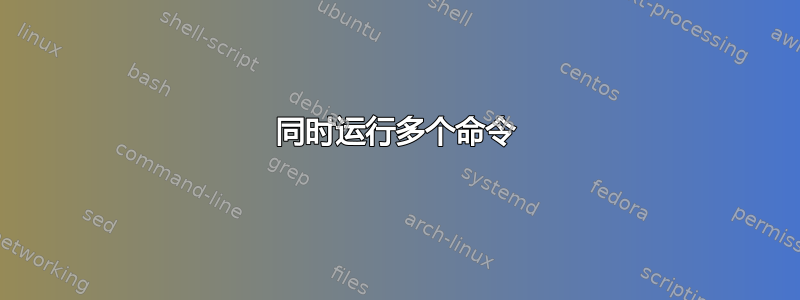 同时运行多个命令