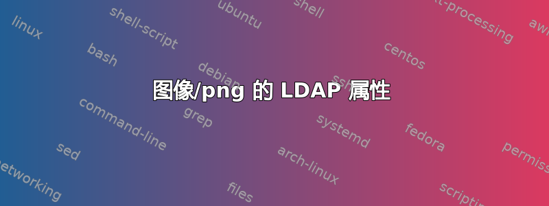 图像/png 的 LDAP 属性