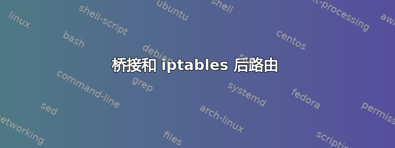 桥接和 iptables 后路由