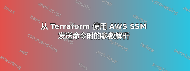 从 Terraform 使用 AWS SSM 发送命令时的参数解析