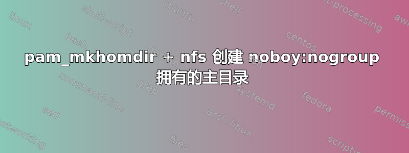 pam_mkhomdir + nfs 创建 noboy:nogroup 拥有的主目录