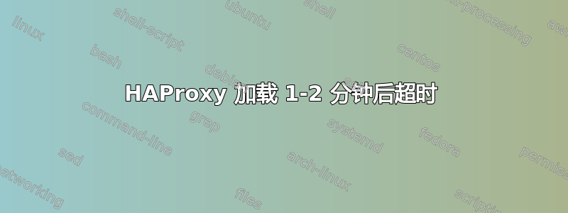 HAProxy 加载 1-2 分钟后超时