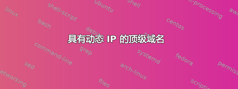 具有动态 IP 的顶级域名 