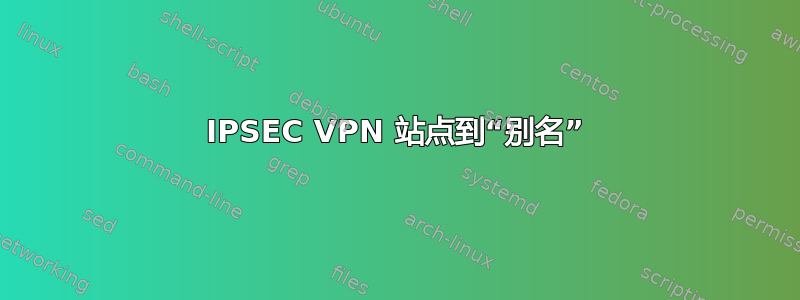 IPSEC VPN 站点到“别名”