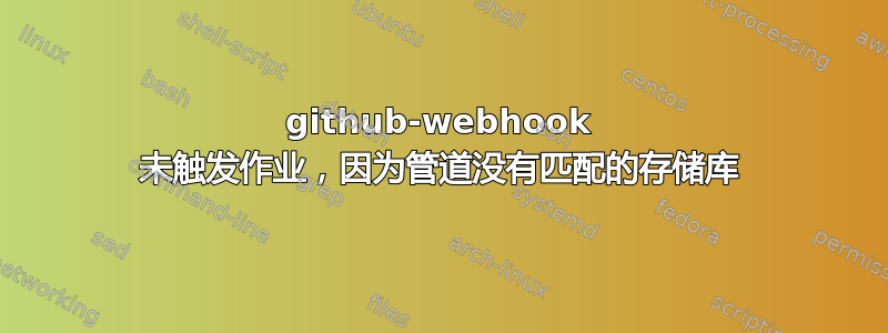 github-webhook 未触发作业，因为管道没有匹配的存储库