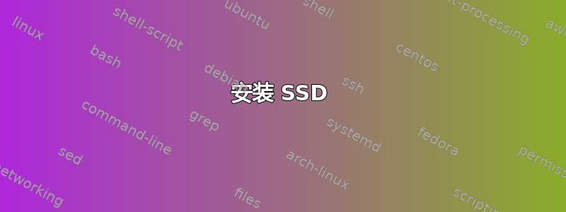 安装 SSD