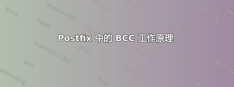 Postfix 中的 BCC 工作原理