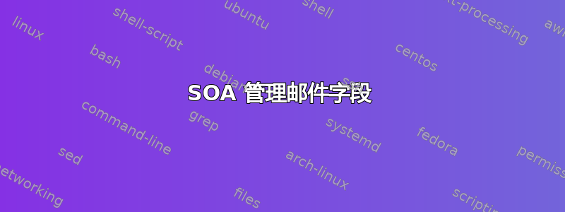 SOA 管理邮件字段