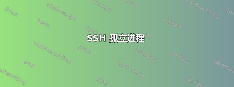 SSH 孤立进程