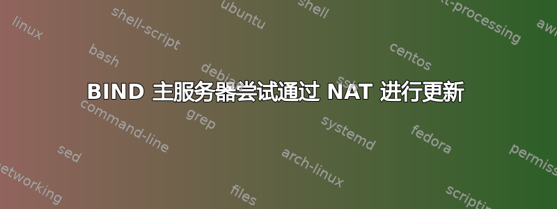 BIND 主服务器尝试通过 NAT 进行更新