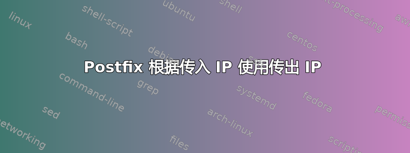 Postfix 根据传入 IP 使用传出 IP