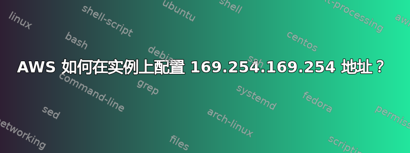 AWS 如何在实例上配置 169.254.169.254 地址？