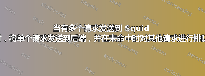 当有多个请求发送到 Squid 时，将单个请求发送到后端，并在未命中时对其他请求进行排队