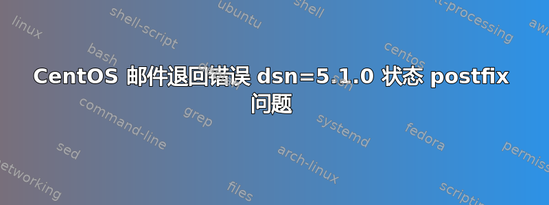 CentOS 邮件退回错误 dsn=5.1.0 状态 postfix 问题