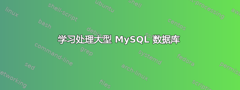 学习处理大型 MySQL 数据库