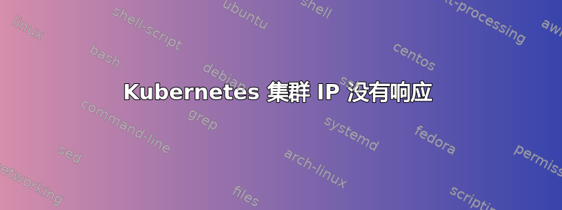 Kubernetes 集群 IP 没有响应