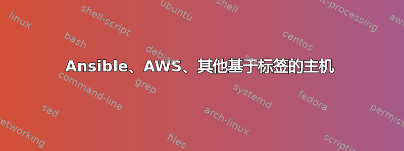 Ansible、AWS、其他基于标签的主机