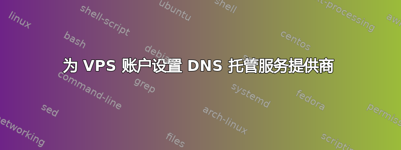 为 VPS 账户设置 DNS 托管服务提供商