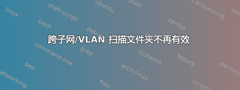 跨子网/VLAN 扫描文件夹不再有效