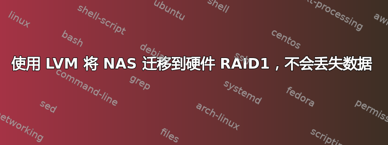 使用 LVM 将 NAS 迁移到硬件 RAID1，不会丢失数据