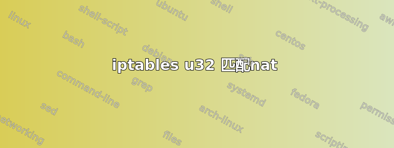 iptables u32 匹配nat